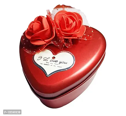 Desi Rang Heart Gift Box for presents birthday men women girls packaging valentine wedding (rose red)-thumb0