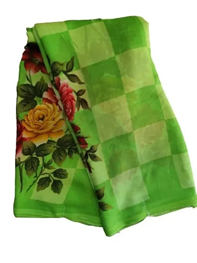 Cinderella Fashions Chiffon fancy sarees with blouse 6.2 meters length - JJ203