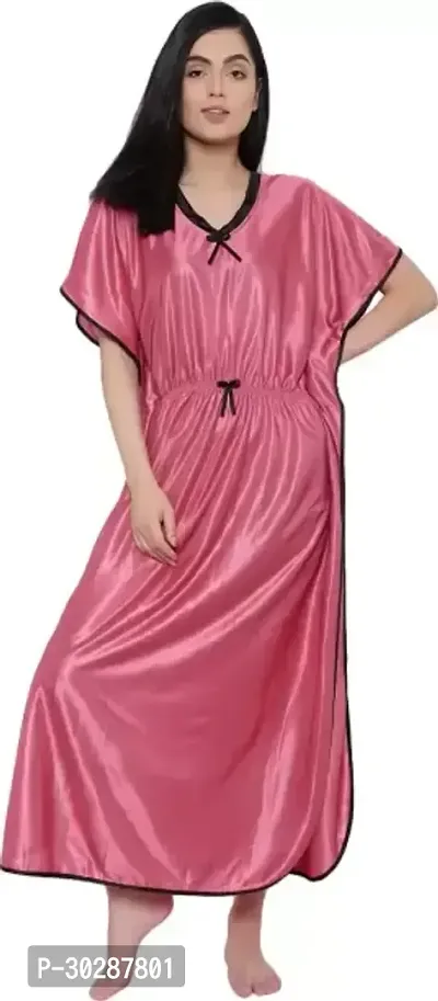 Fancy Polyester Nighty For Women-thumb0