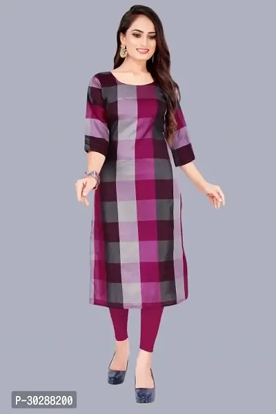 Fancy Polycotton Kurtas For Women-thumb0