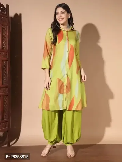 Ethnic Elegance: Stylish Kurta with Patiyala Set-thumb0