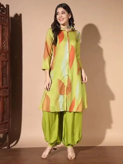 Ethnic Elegance: Stylish Kurta with Patiyala Set