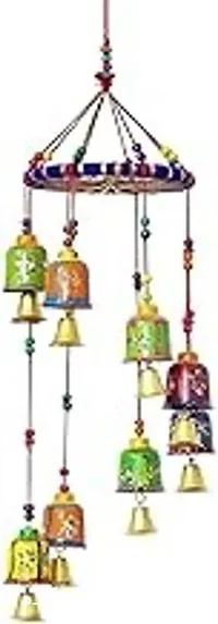 Designer Multicoloured Wood Wall Hanging-thumb0