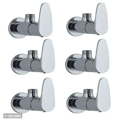 Metro Tree USB Brass Angle Valve Without Flange Chrome Finish (Silver) Pack of 6