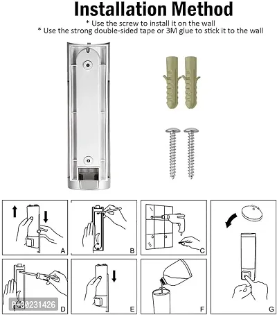 Metro Tree Wall Mount Transparent Liquid Soap Dispenser 400ml x 3-thumb4