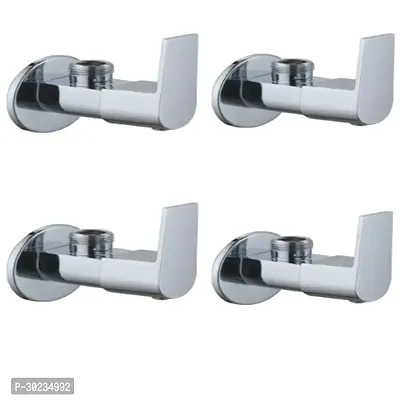 Metro Tree USB Brass Angle Valve Without Flange Chrome Finish (Silver) Pack of 4-thumb0