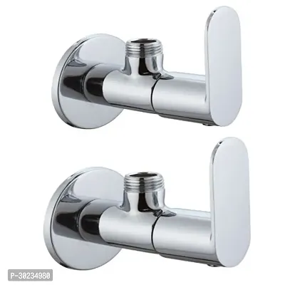 Metro Tree USB Brass Angle Valve Without Flange Chrome Finish (Silver) Pack of 2