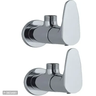 Metro Tree USB Brass Angle Valve Without Flange Chrome Finish (Silver) Pack of 2-thumb0