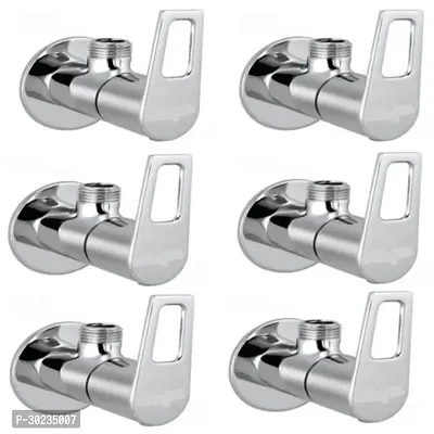 Metro Tree USB Brass Angle Valve Without Flange Chrome Finish (Silver) Pack of 6