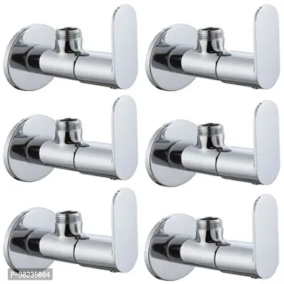 Metro Tree USB Brass Angle Valve Without Flange Chrome Finish (Silver) Pack of 6