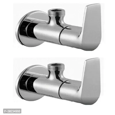 Metro Tree USB Brass Angle Valve Without Flange Chrome Finish (Silver) Pack of 2