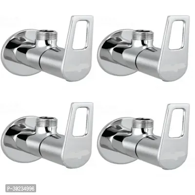 Metro Tree USB Brass Angle Valve Without Flange Chrome Finish (Silver) Pack of 4-thumb0