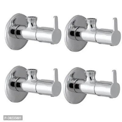 Metro Tree USB Brass Angle Valve Without Flange Chrome Finish (Silver) Pack of 4