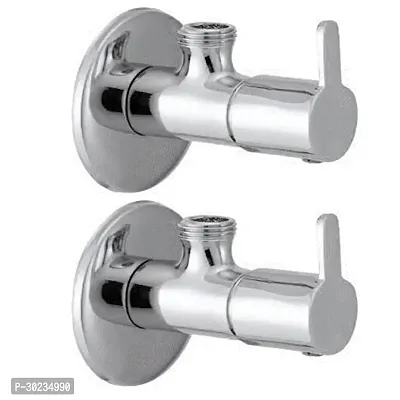 Metro Tree USB Brass Angle Valve Without Flange Chrome Finish (Silver) Pack of 2-thumb0