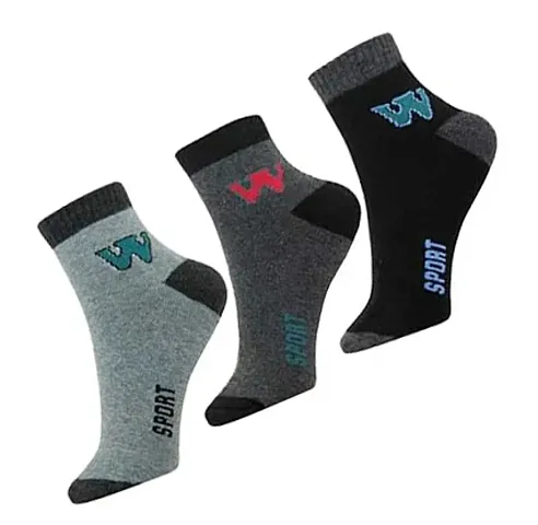 Men's Ankle Socks Towel Sports Socks for Women and Men, Pack of 3