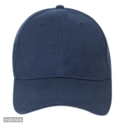 Plain Baseball Sport Cap Men's Baseball Head Hat Stylish All Sports Caps with Adjustable Strap Pack of 1-thumb3