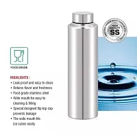 1Litre Water Bottle, Stainless Steel Fridge Water Bottle Set 1Litre (Pack of 1)-thumb2