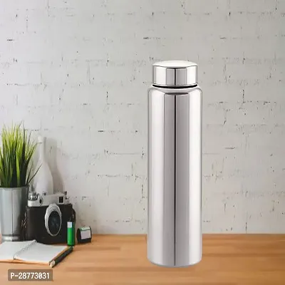 Classy Stainless Steel Water Bottle, 1ltr-thumb0