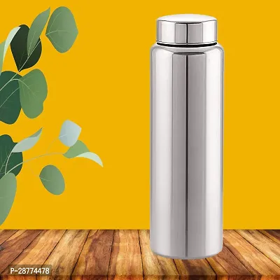 Classy Stainless Steel Water Bottle, 1ltr-thumb0