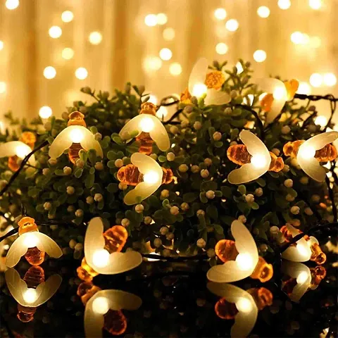 Ashtavinayak Store 16 LED 4 Meter Honeybee Fairy String Lights, Christmas Lights for Diwali Home Decoration (16 Led,Plastic,Corded Electric,Corner)