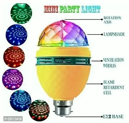 360 Degree LED Crystal Rotating Bulb Magic Disco LED Light,Multicolor-thumb2