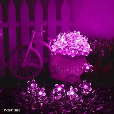 16 LED Pink Silicon Blossom Light Flower for Bedroom and Indoor Christmas Tree