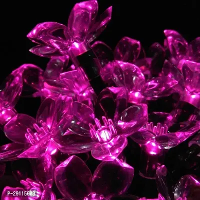 16 LED Pink Silicon Blossom Light Flower for Bedroom and Indoor Christmas Tree-thumb0