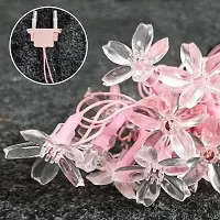 16 LED Pink Silicon Blossom Light Flower for Bedroom and Indoor Christmas Tree-thumb1