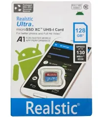 REALSTIC microSDXC Ultra Card 128GB, 130MB/s BEST QUALITY PRODUCT AND GOOD WORING DATA IS SAFE-thumb1