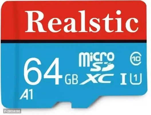 Realstic Ultra 64 GB MicroSD Card Class 10 130 MB/s Memory Card