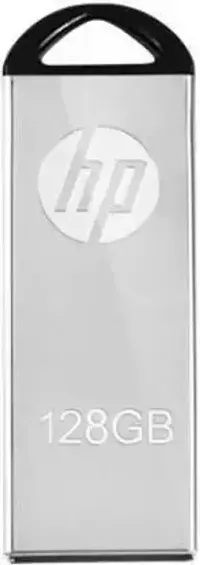 HP v220 128 GB Pen Drive  (Silver, Black)-thumb1