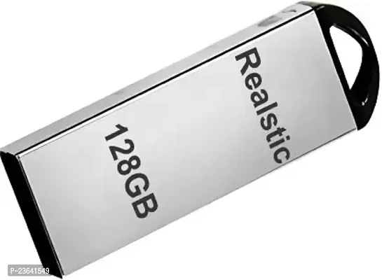 Realstic 128GB High Speed Pendrive Storage Transfer 3.0 USB 128 GB Pen Drive  (Silver)