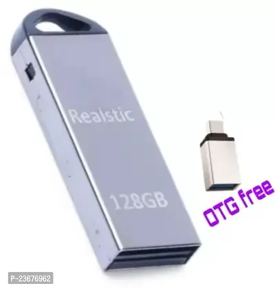 Realstic v220w high speed 128 GB Pen Drive  (Silver)