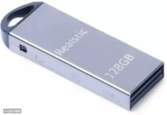 Realstic V220W high 128 GB Pen Drive  (Silver, Black)-thumb0