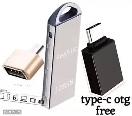 Realstic Pendrive 128GB High Speed 3.0 USB PenDrive 128 GB Pen Drive (Silver)(07) 128 GB Pen Drive  (Silver)-thumb0