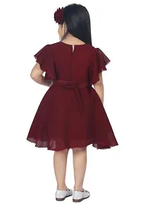 M.S Dresses Kids Girl's Fancy Georgette Frock-thumb1