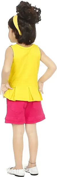 M.S Dresses Girls Party(Festive) Dress Dress (2082-YLW-26) Yellow-thumb2