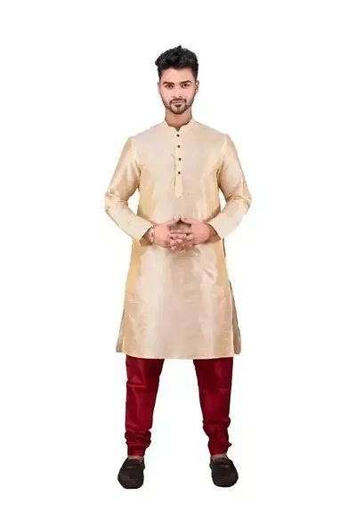 Reliable Polycotton Mid Length Kurta For Men