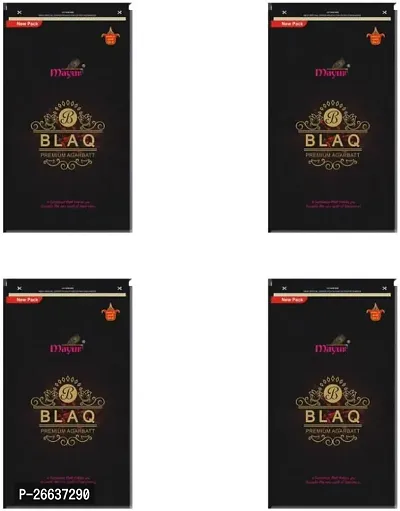 Classic Blaq Premium Agarbatti Zipper Family Pack Divine Fragrance,75 Set Of 4