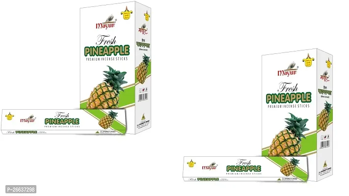 Classic Luxury Premium - Pineapple Incense Sticks - Pack Of 12 Pineapple,135 Set Of 2 In Pack Of Two-thumb0