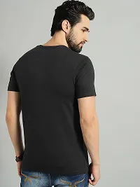 Youth Mantra Men's Cotton Printed Casual Round Neck T-Shirt (Black_L)-thumb4