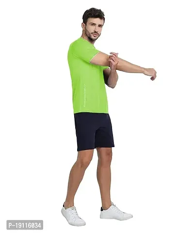 THE YOUTH MANTRA Men's Dri-Fit Polyester Round Neck Half Sleeves T-Shirt // Yoga T Shirt // Regular Fit Sports T-Shirt // Running T-Shirt // Gym T-Shirt // Regular fit (X-Large, Multicolored-4)-thumb4