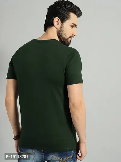 Youth Mantra Men's Cotton Printed Round Neck Half Sleeves Casual T-Shirt (DarkGreen_2XL)-thumb5