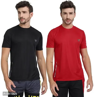 THE YOUTH MANTRA Men's Dri-Fit Round Neck Combo T-Shirt - Pack of 2-thumb0