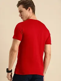 Youth Mantra Men's Cotton Printed Round Neck Regular T-Shirt (Red_L)-thumb3