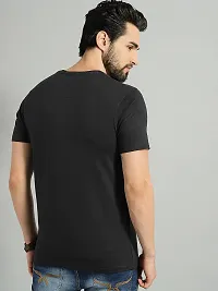 Youth Mantra Men's Cotton Printed Round Neck Half Sleeves Casual T-Shirt (Black_L)-thumb4