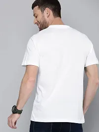 Youth Mantra Men's Cotton Printed Round Neck Half Sleeves Casual T-Shirt (White_M)-thumb3