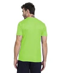 THE YOUTH MANTRA Men's Dri-Fit Polyester Round Neck Half Sleeves T-Shirt // Yoga T Shirt // Regular Fit Sports T-Shirt // Running T-Shirt // Gym T-Shirt // Regular fit (Large, Multicolored-5)-thumb3