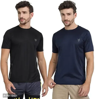 THE YOUTH MANTRA Men's Dri-Fit Round Neck Combo T-Shirt - Pack of 2