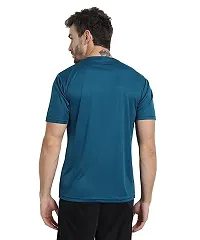 THE YOUTH MANTRA Men's Dri-Fit Polyester Round Neck Half Sleeves T-Shirt // Yoga T Shirt // Regular Fit Sports T-Shirt // Running T-Shirt // Gym T-Shirt // Regular fit (Large, Multicolored-5)-thumb1